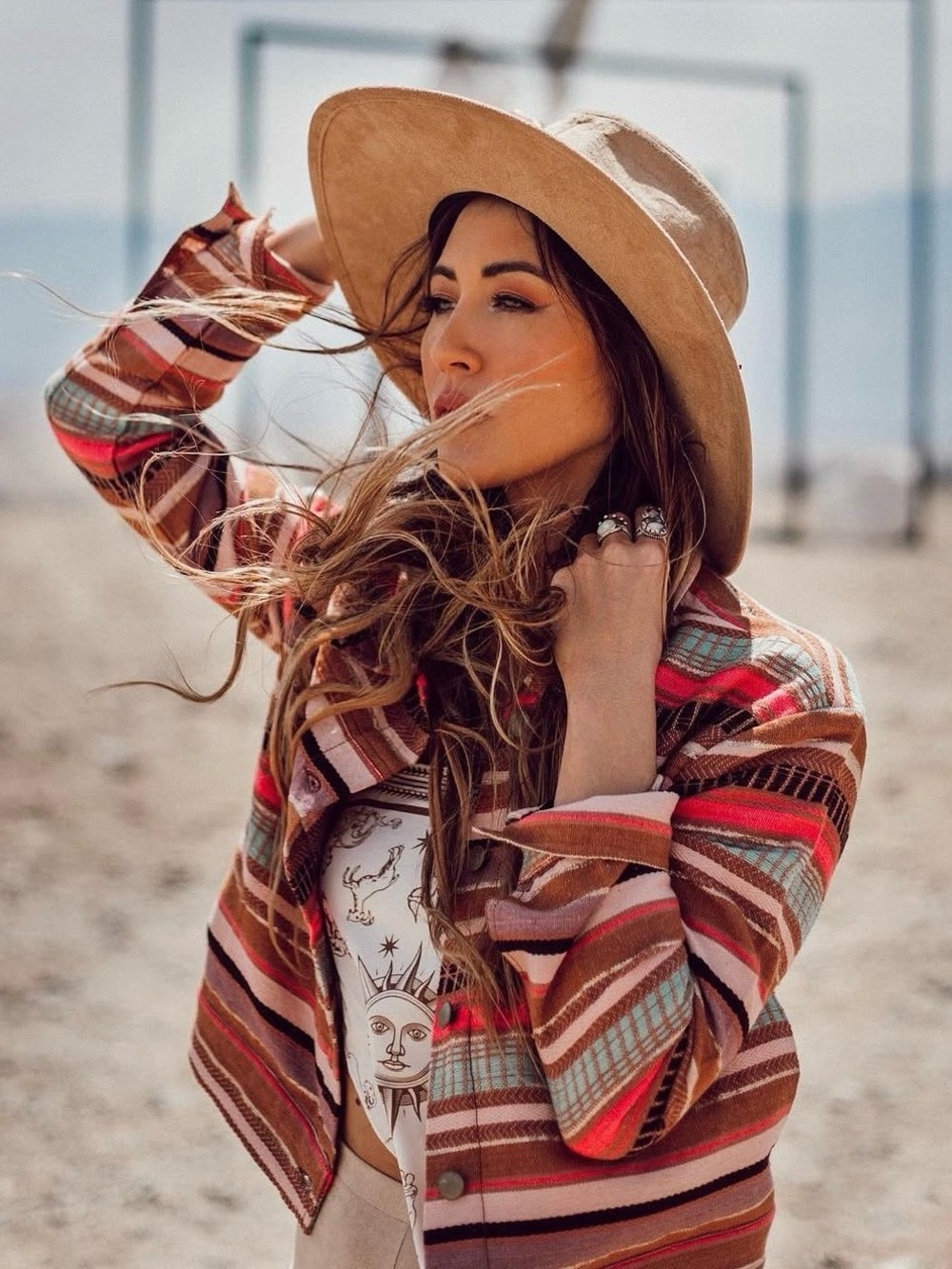 100% Cotton Saltwater Luxe Vibrant Striped Metallic Jacket